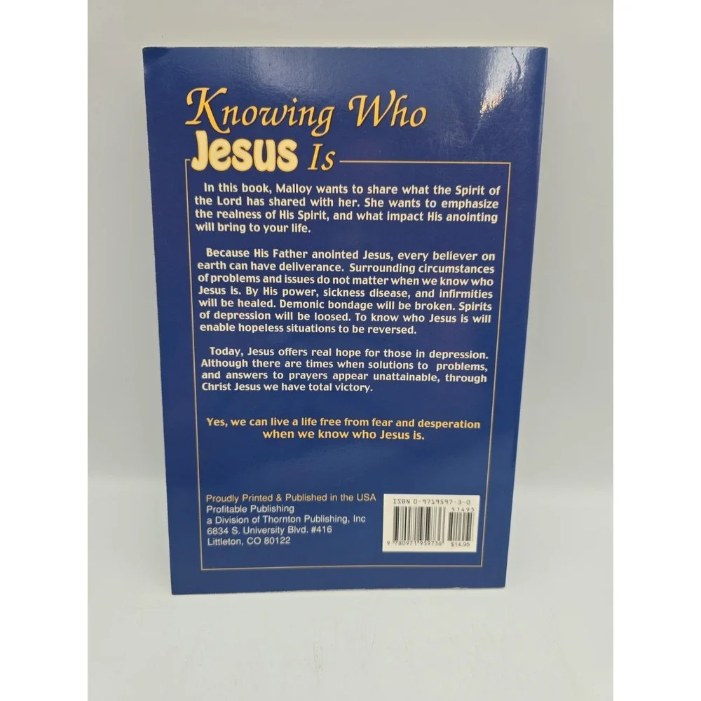 Knowing Who Jesus Is by Carrie Mae Malloy (2002, Perfect)